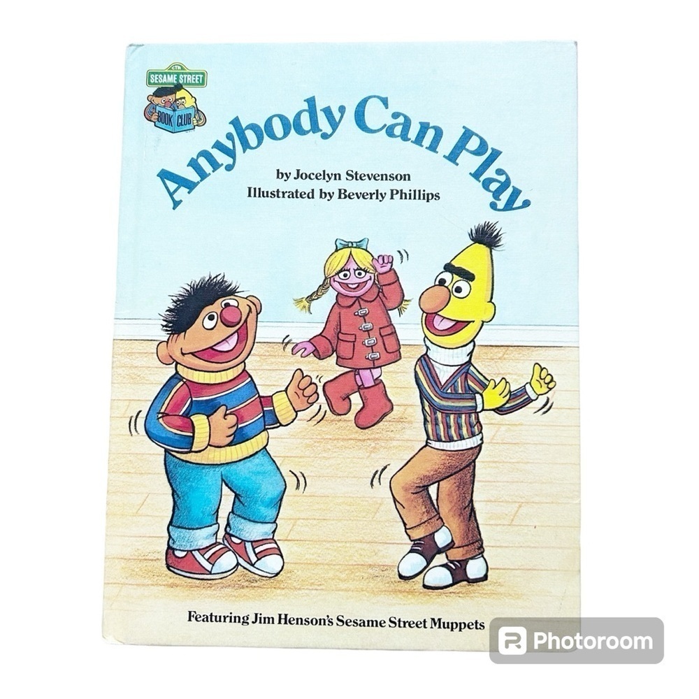 1980 Anybody Can Play Sesame Street Featuring Jim Henson’s Muppets Vintage book
